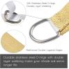 imageArtpuch 16x20x20 Straight Edge Sand Sun Shade Sail UV Block 185 GSM Commercial Heavy Duty Triangle Outdoor Covering for Backyard Pergola APT07 Customized Available
