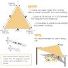 imageArtpuch 16x20x20 Straight Edge Sand Sun Shade Sail UV Block 185 GSM Commercial Heavy Duty Triangle Outdoor Covering for Backyard Pergola APT07 Customized Available