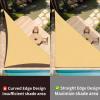 imageArtpuch 16x20x20 Straight Edge Sand Sun Shade Sail UV Block 185 GSM Commercial Heavy Duty Triangle Outdoor Covering for Backyard Pergola APT07 Customized Available