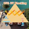 imageArtpuch 16x20x20 Straight Edge Sand Sun Shade Sail UV Block 185 GSM Commercial Heavy Duty Triangle Outdoor Covering for Backyard Pergola APT07 Customized Available
