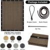 imageArtpuch 90 Sun Shade Cloth 10 x 10 FT Pergola Shade Cover Canopy with Grommets Sun Screen Fabric Tarp for Patio Outdoor Garden Backyard Mocha