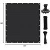 imageArtpuch 90 Sun Shade Cloth 12 x 16 FT Pergola Shade Cover Canopy with Grommets Sun Screen Fabric Tarp for Patio Outdoor Garden Backyard Black