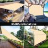 imageArtpuch 90 Sun Shade Cloth 12 x 16 FT Pergola Shade Cover Canopy with Grommets Sun Screen Fabric Tarp for Patio Outdoor Garden Backyard Wheat
