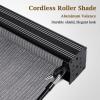 imageArtpuch Outdoor Roller Shade 6 W x 6 H Fabric Blind Gray Outdoor Roll Up Shade with Aluminum Valance Wand Operation Exterior Roller Shade Cloth for Patio Porch GazeboGray