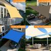 imageArtpuch Sun Shade Sail 6x10 Light Grey Rectangle Curved Edged Commercial Grade 185GSM Permeable Outdoor Shade Cloth for Deck Backyard Patio Custom Sizes Made