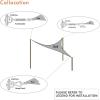 imageArtpuch Sun Shade Sail Hardware Kit 5 Inch for Triangle Sun Shade Sail Outdoor Installation 304 Stainless SteelSilver