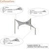 imageArtpuch Sun Shade Sail Hardware Kit 8 Inch for Rectangle Square Shade Sail Outdoor Installation 304 Stainless SteelSilver