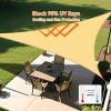 imageArtpuch Triangular Breathable UV Block Sun Shade Sail Outdoor Covering Cloth for Deck Backyard 20X20X20 Sand Customized Available