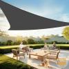 imageArtpuch Sun Shade Sail 12x12x12 Dark Grey Triangle Curved Edged Commercial Grade 185GSM Permeable Outdoor Shade Cloth for Deck Backyard Patio Custom Sizes Made