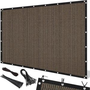 imageArtpuch 90 Sun Shade Cloth 10 x 12 FT Pergola Shade Cover Canopy with Grommets Sun Screen Fabric Tarp for Patio Outdoor Garden Backyard Mocha