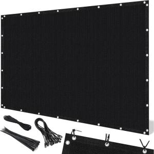 imageArtpuch 90 Sun Shade Cloth 8 x 10 FT Pergola Shade Cover Canopy with Grommets Sun Screen Fabric Tarp for Patio Outdoor Garden Backyard Black