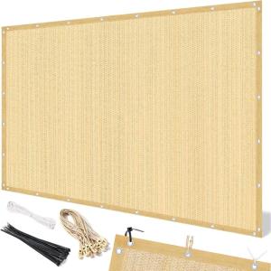 imageArtpuch 90 Sun Shade Cloth 12 x 20 FT Pergola Shade Cover Canopy with Grommets Sun Screen Fabric Tarp for Patio Outdoor Garden Backyard Wheat