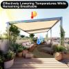 imageArtpuch 90 Sun Shade Cloth 10 x 10 FT Pergola Shade Cover Canopy with Grommets Sun Screen Fabric Tarp for Patio Outdoor Garden Backyard Wheat