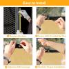 image:imageArtpuch 3X1 Custom Fence Privacy Screen Sand Commercial Premeable Shade Cover with Grommets Residential Heavy Duty Fencing for Chain Link Fence Patio Pool Balcony We Make Customized