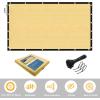 image:imageArtpuch 3X1 Custom Fence Privacy Screen Sand Commercial Premeable Shade Cover with Grommets Residential Heavy Duty Fencing for Chain Link Fence Patio Pool Balcony We Make Customized